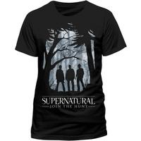 Supernatural - Group Outline Unisex XX-Large T-Shirt - Black