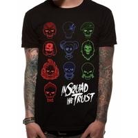 suicide squad icons mens small t shirt black