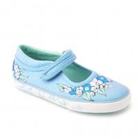 summer serenity blue sparkle girls riptape canvas