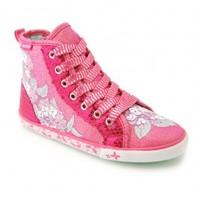 Summer Harmony, Pink Sparkle Girls Zip-up Canvas