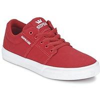 supra kids stacks vulc ii boyss childrens shoes trainers in red