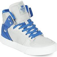 supra kids vaider girlss childrens shoes high top trainers in grey