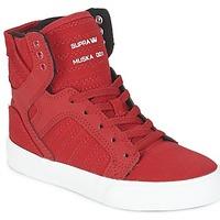 Supra KIDS SKYTOP girls\'s Children\'s Shoes (High-top Trainers) in red