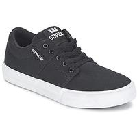 supra kids stacks vulc ii boyss childrens shoes trainers in black