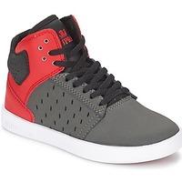 supra atom boyss childrens shoes high top trainers in grey