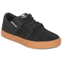 supra kids stacks ii vulc boyss childrens shoes trainers in black