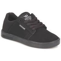 supra westway boyss childrens shoes trainers in black