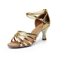 SUN LISA Customizable Women\'s Dance Shoes Latin / Salsa Satin Customized Heel Black / Brown / Silver / Leopard / Other
