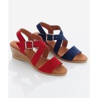 Suede Wedge Sandal