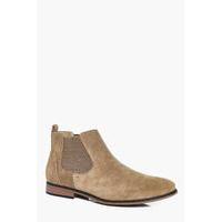 Suede Chelsea Boots - sand