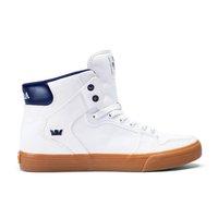 Supra Vaider Shoes - Off White / Blue Nights Gum