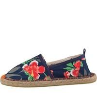 Superdry Mens Printed Espadry Espadrilles Navy Hibiscus