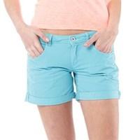 superdry womens boyfriend denim shorts neon aqua