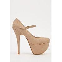 Suedette Platform High Heels