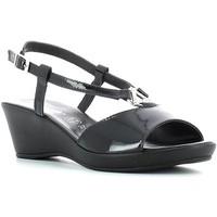 susimoda 285524 wedge sandals women black womens sandals in black