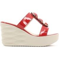 susimoda 154190 wedge sandals women womens clogs shoes in red