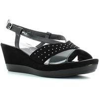 Susimoda 232229 Wedge sandals Women Black women\'s Sandals in black