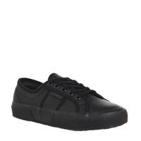 Superga 2750 BLACK MONO LEATHER