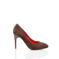 suedette stiletto heel court shoes