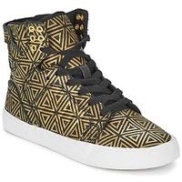 supra skytop womens shoes high top trainers in gold