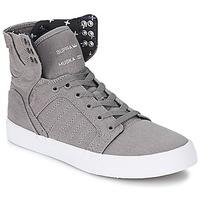 supra skytop womens shoes high top trainers in grey