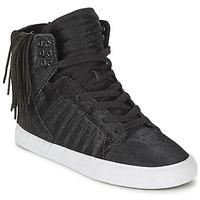 supra skytop nocturne womens shoes high top trainers in black