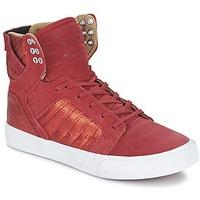 supra womens skytop womens shoes high top trainers in red