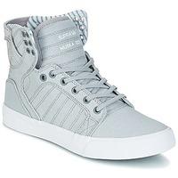 supra skytop womens shoes high top trainers in grey