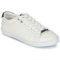 Superdry SUPER SLEEK LOGO LO women\'s Shoes (Trainers) in white
