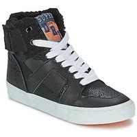 superdry mariah high top womens shoes high top trainers in black