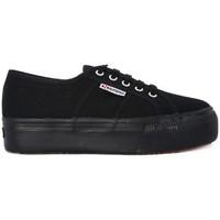 Superga COTU FULL BLACK UP AND DOWN women\'s Shoes (Trainers) in multicolour
