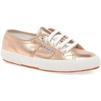 superga cotmet 2750 metallic canvas trainers womens shoes trainers in  ...