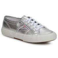 superga 2750 classic womens shoes trainers in silver