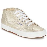Superga 2754 LAMEW women\'s Shoes (High-top Trainers) in gold