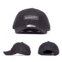 Suede Curved Visor Strapback Cap