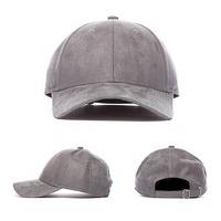 Suede Curved Visor Cap