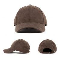 Suede Curved Visor Cap