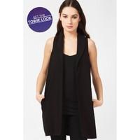 suedette sleeveless jacket