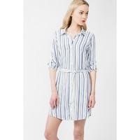 summer stripe shirt dress
