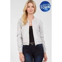 SUEDETTE BOMBER JACKET