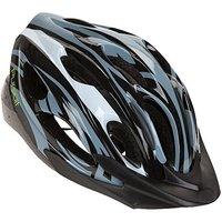 Summit Pursuit Cycle Safety Helmet With Visor, Black/silver - Adult/teens Medium