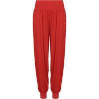 Sue Basic Elasticated Harem Pants - Red