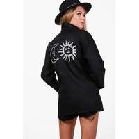 Sun & Moon Back Festival Jacket - black