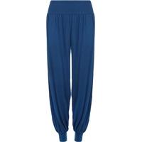 Sue Basic Elasticated Harem Pants - Royal Blue
