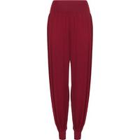 Sue Basic Elasticated Harem Pants - Wine