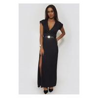 Summer Love Side Split Black Maxi Dress