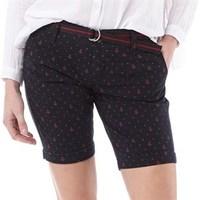 Superdry Womens All Over City Shorts Navy/Red Anchor