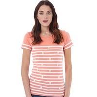 Superdry Womens Daisy Breton T-Shirt Hot Coral