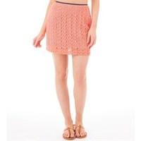 superdry womens havana skirt fluro coral