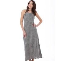 Superdry Womens Slinky Print Maxi Dress Ikat Cross Dot